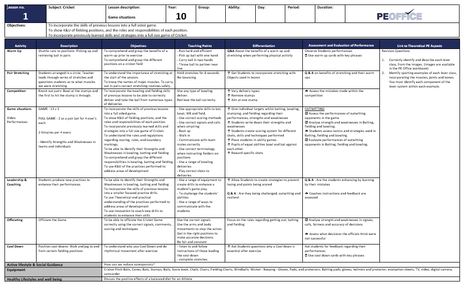 All KS4 Lesson Plans