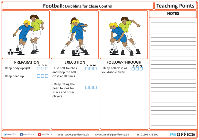 Football - Teaching Point - Dribbling