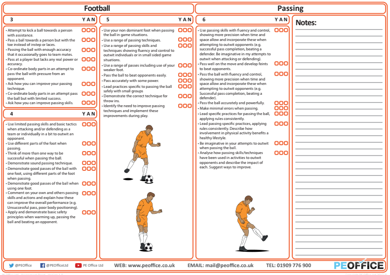 Football - Evaluation Sheet - Passing