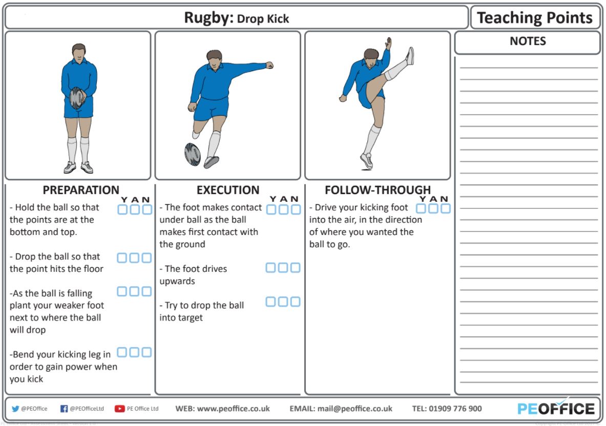 Rugby Union - Teaching Point - Kicking